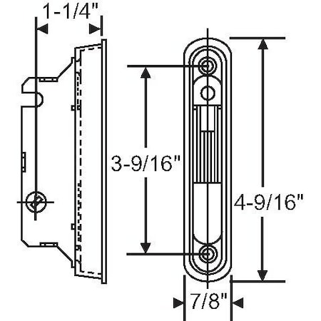 Strybuc Mortise Lock 1.254 Backset 16-443